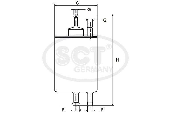 SCT GERMANY Kütusefilter ST 6083